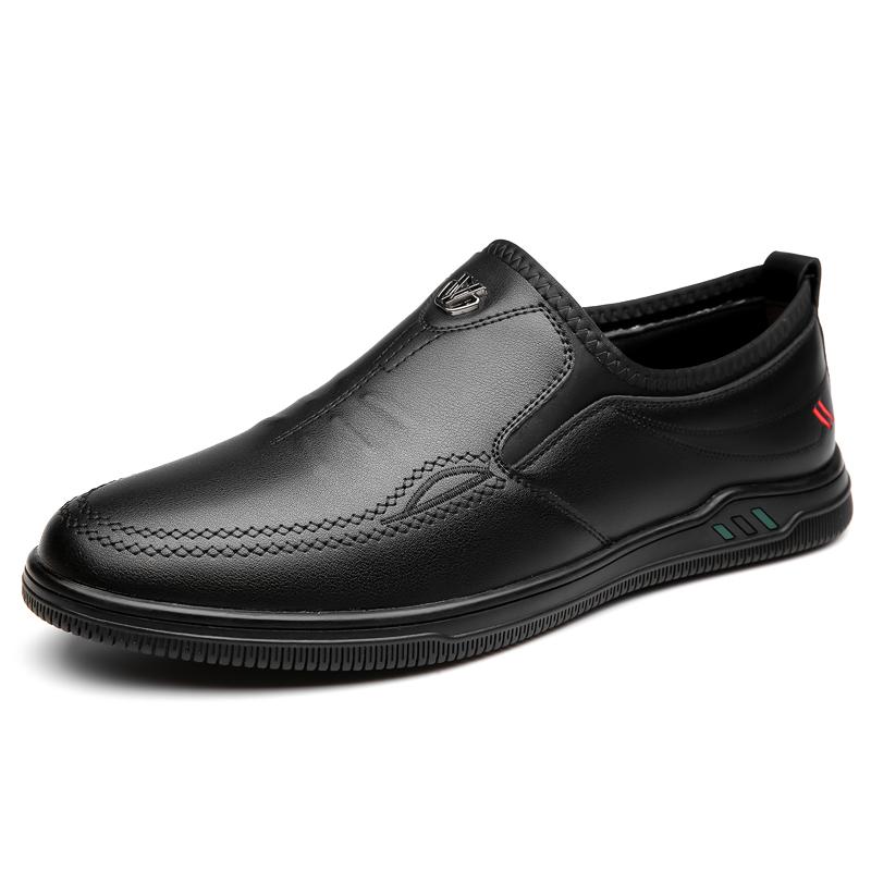 Fashion 2025 Leather Men Casual Shoes High Quality Mens Loafers Handmade Moccasins Breathable Male Walking Shoes Comfort Travel Flats