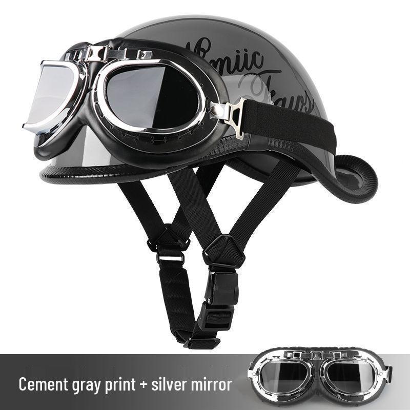 G3F Retro Japanischer Aufgebogener Heckhelm: Herren- & Damen-Cruiser-Helm für Radfahrer