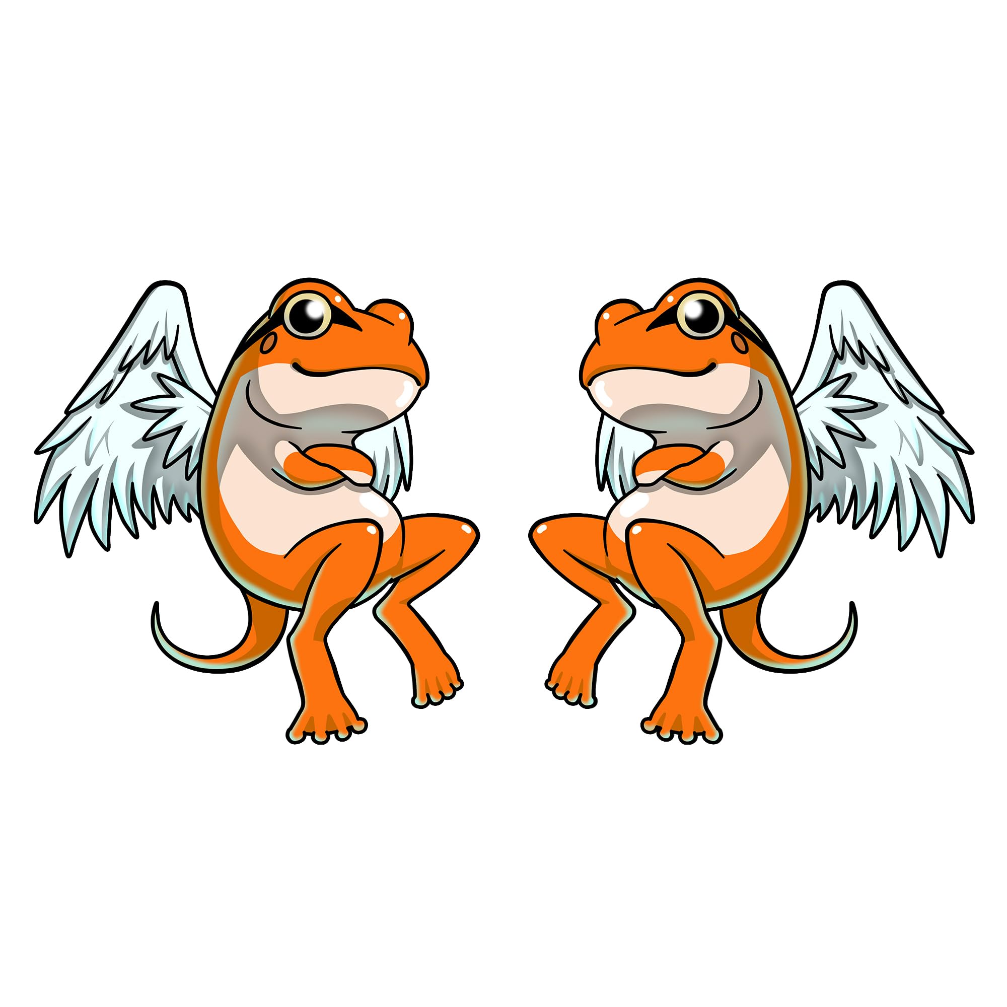 

[Official] [Orange] Divine Pain Frog Amulet Sticker | Aoi Shima оранжевый