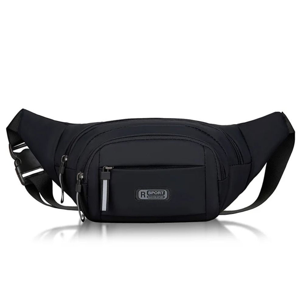 Nylon Men Multifunctional Waist Bags Waterproof Adjustable Crossbdoy Chest Bag Casual Large Capacity Men Running Pouch Belt