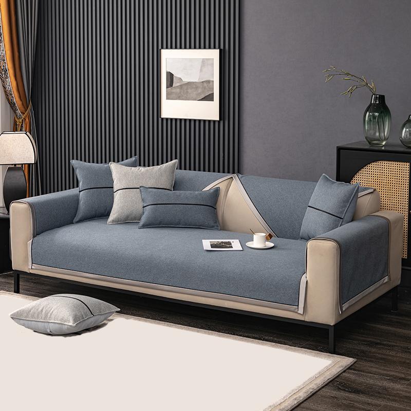 Ochraniacz na sofę, bawełniany, lniany, poduszka na sofę, 1/2/3, uniwersalny, antypoślizgowy, podłokietnik na sofę, oparcie sofy, ręcznik, modny pokrowiec na sofę, nowy