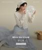 Ge Ming Velvet V-Neck Waist-Cinching Long-Sleeve Winter Dress, Style YH4748F.