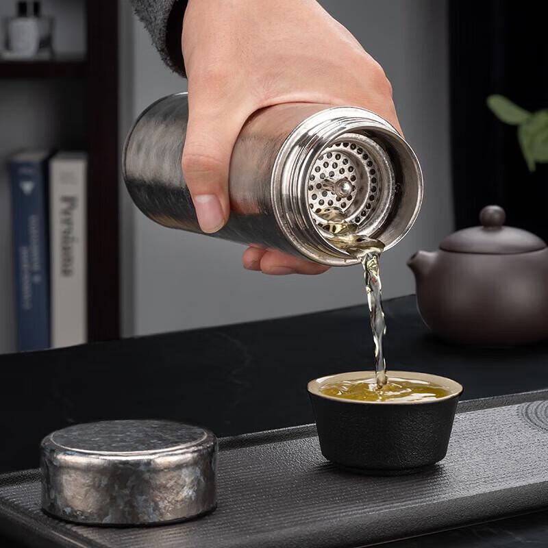 Heenoor Titanium Business Tea Infuser Bottle