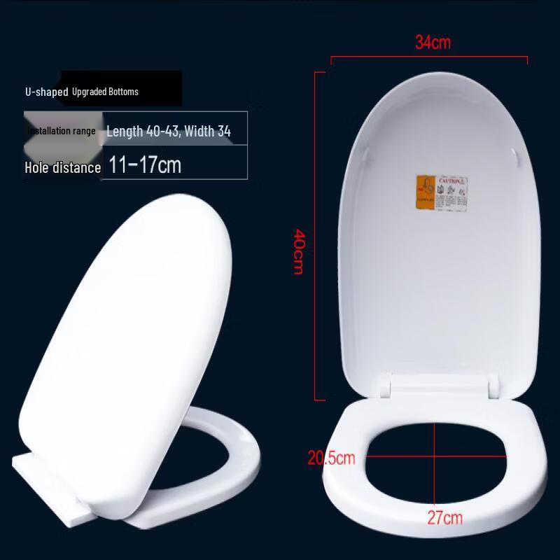 MDNG U-shaped ABS Slow-Close Toilet Seat