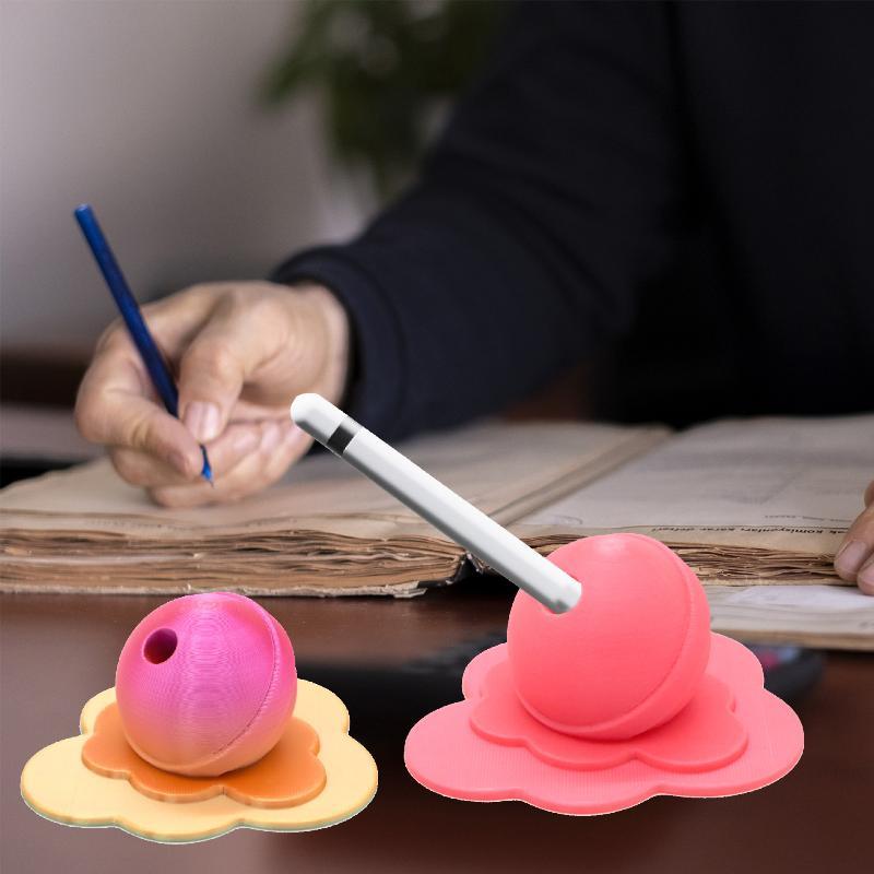 3D Printed Lollipop Pen Holder Cute Aesthetic Desk Organizer Portable Stationery Storage for Home Office School Kids Gift