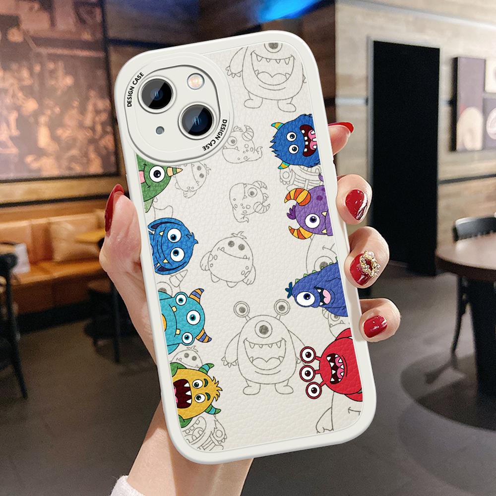 Popüler PU Deri Telefon Kılıfı iPhone Samsung Galaxy Xiaomi Redmi VIVO OPPO HUAWEI Onur Infinix Yumuşak Arka Kapak Coque