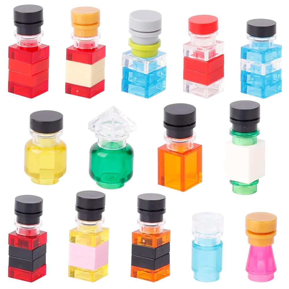 

MOC Custom Magician Printed Tiles Building Blocks Wizard Medieval Witch Portrait-painting Magic Potion Bottle Bricks Toys