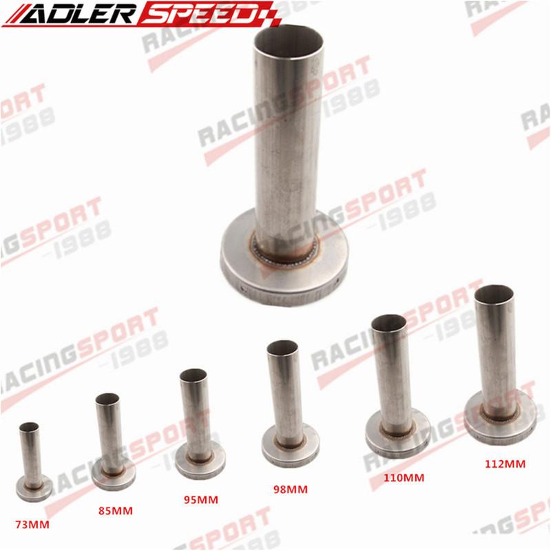 Universal Silen cer For 73mm 3.5 / 98mm Inner Diameter Car Chrome Stainless Steel Exhaust Muffler 73mm