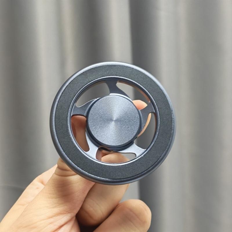 Aluminum Magnetic Phone Mount Stand With Height Adjustment 360 Degree Rotation Foldable Base For Tablets And Smartphones