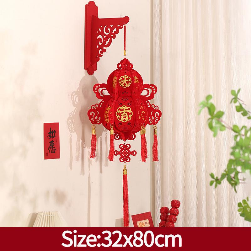 Chinese New Year Lanterns Decoration 2026 Lunar New Year Lanterns Spring Festival Red Lantern with Tassel Wedding Party Supplies