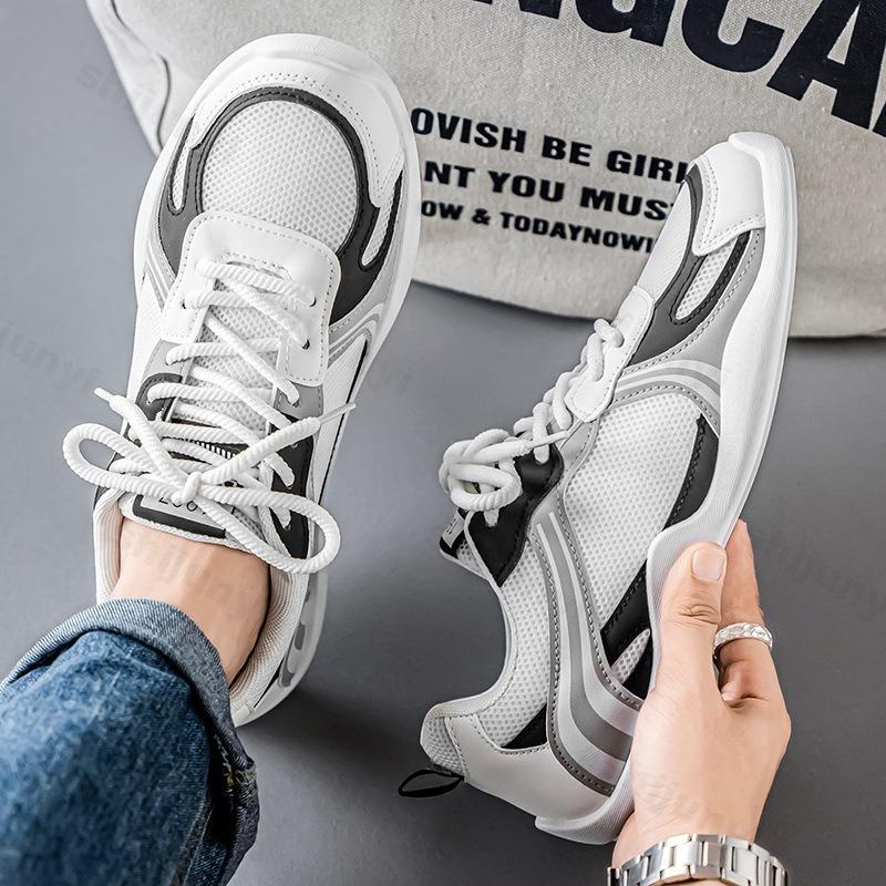 Men Casual Sports Shoes 2026 Autumn Comfortable Breathable Anti Slip Outdoor Sneakers Color Block Non-slip Zapatillas De Hombre