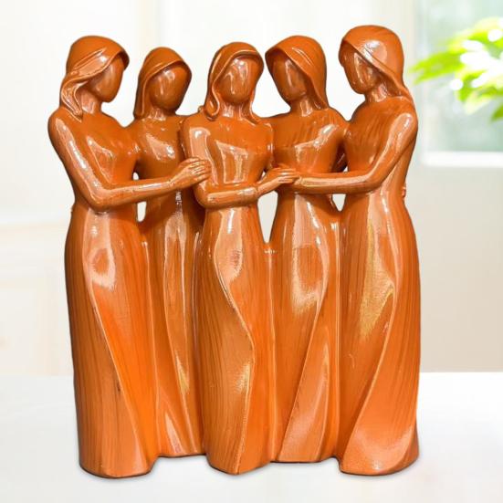 Figurka Przyjaźni Sióstr Statua Przyjaźni Między Kobietami Dwie/Trzy/Cztery/Pięć/Sześć Sióstr Rzeźba Przyjaciółki Najlepsze Przyjaciółki Prezent Urodzinowy Bożonarodzeniowy