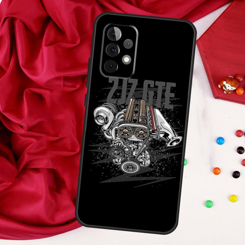 JDM Car RB26 Engine For Samsung Galaxy A52 A32 A22 A54 A14 A16 A26 A36 A56 A55 A35 A05 A06 A15 A53 A33 A13 Case