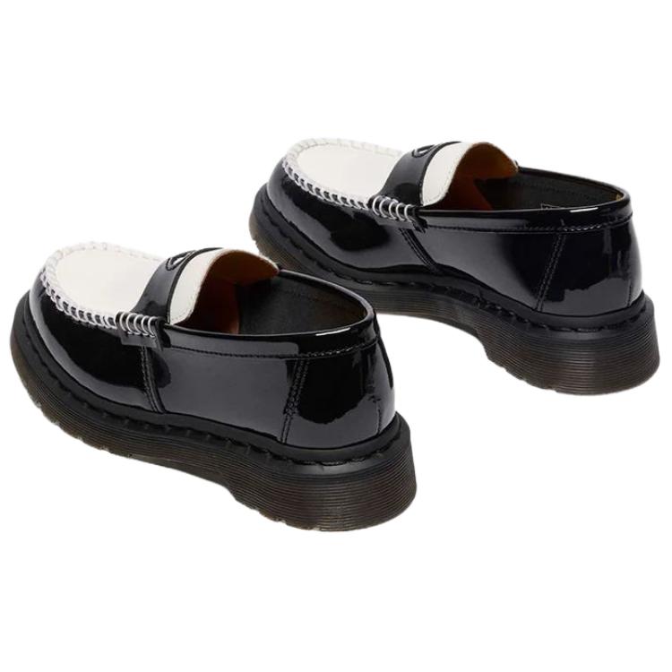 Dr. Martens Women's Penton Heart Two-Tone Arcadia Loafers Black White 41676001