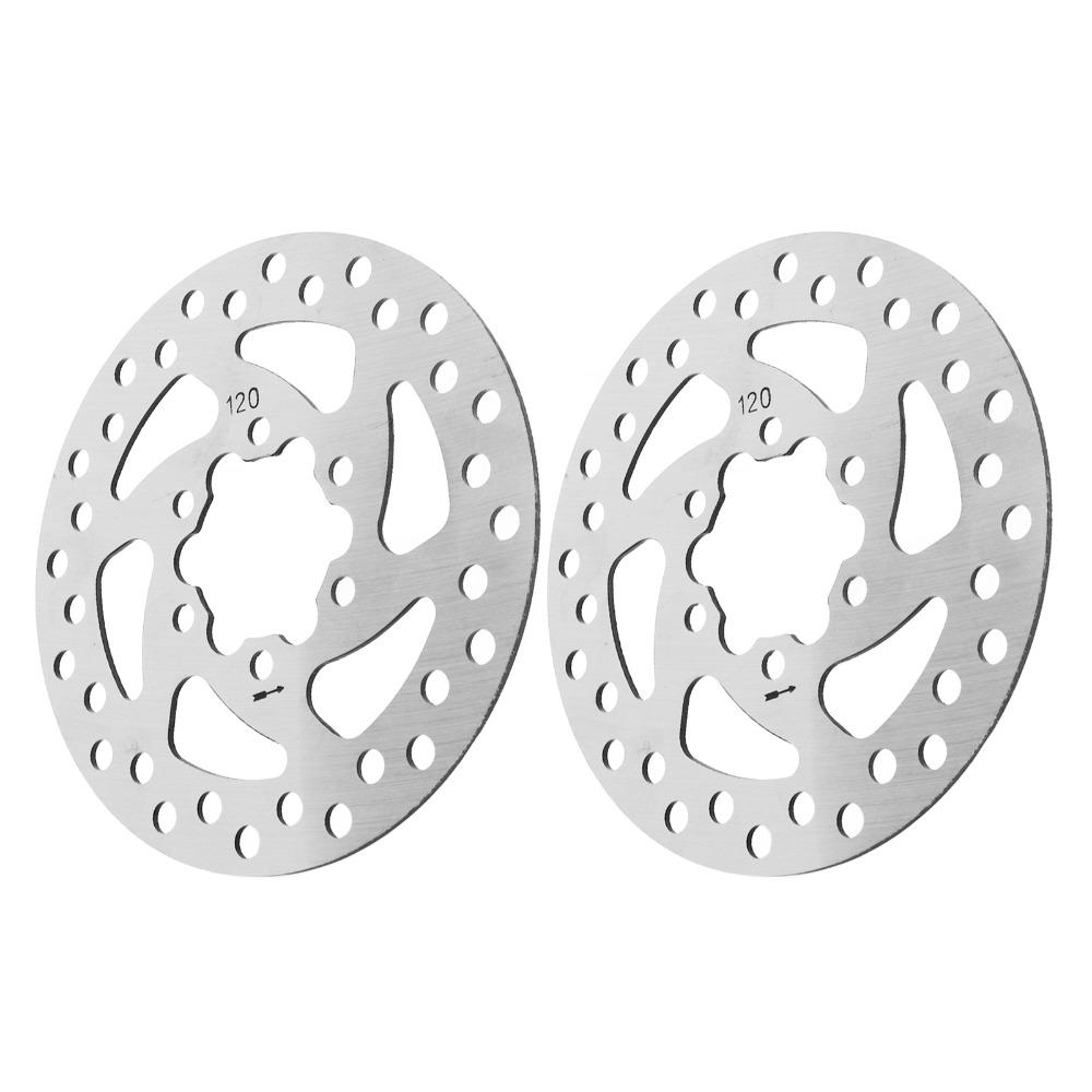 2PCS 6 Holes Bike Brake Disc Stainless Steel Mountain Bike Brake Disc  Brake Upgrade Part