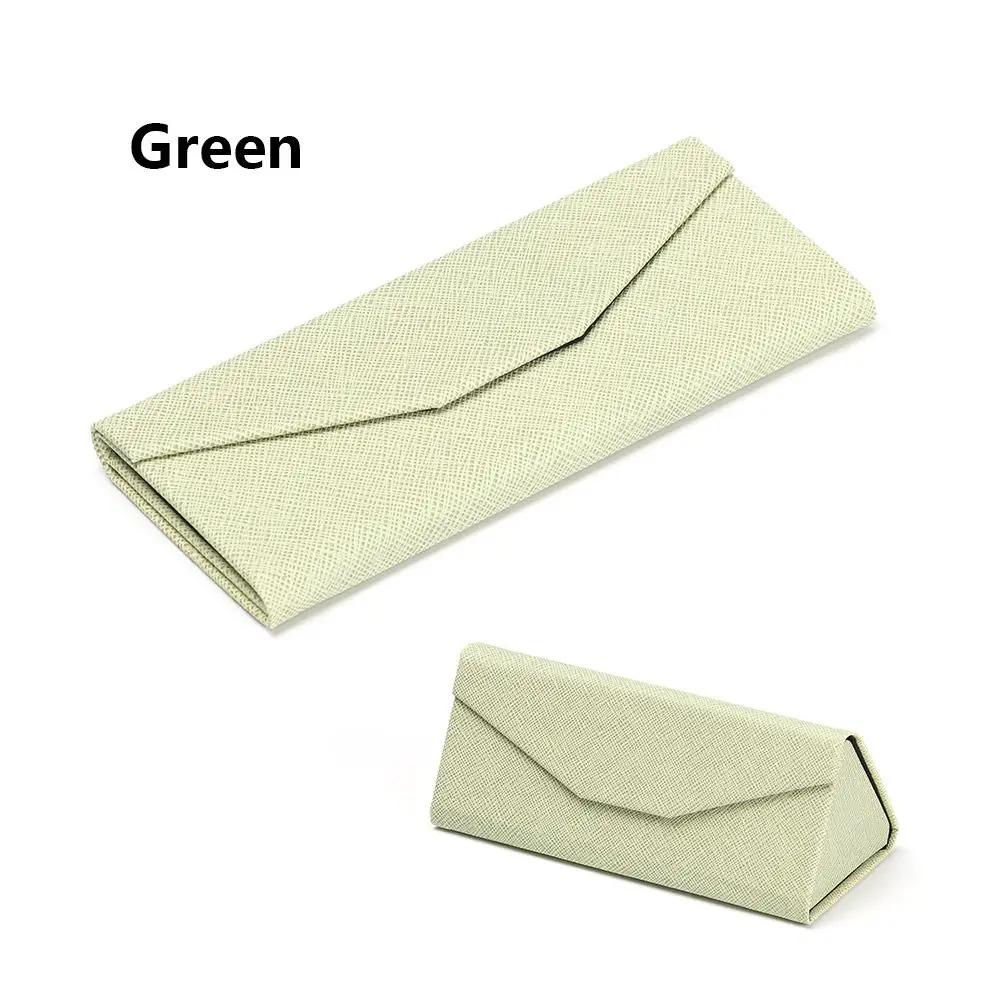 1PC Sunglasses Box Folding PU Waterproof Strong Magnet Eyewear Case Solid Color Portable Glasses Protective Organizer Bag
