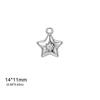 2Pcs Love Star Shell Pendant Stainless Steel Summer Diy Necklace Earrings Bracelet Jewelry Making Accessories