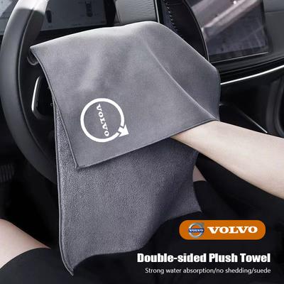 New Volvo Microfiber Cleaning Cloths Towel Wash Car Rags Tools For XC90 V90 V60 XC60 V40 EC40 EX40 S80 S60 S90 C40 XC40 V70 XC70 4Y5