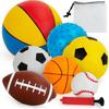 Balls for Toddlers 1-3,Toddler Sports Toys,Set of 7 Kids Ball Soft Foam Baby Sports Balls- Soccer Ball Basketball Baseball Rugby Bounce Ball