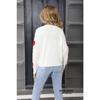 Women Knitted Cardigan Long Sleeve Autumn Winter Thin Top Love Valentine Day Versatile