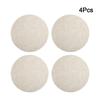 4 Pack 33cm Round PVC Placemats with Waterproof Coating and Thermal Insulation Suitable for Dining and Outdoor Use