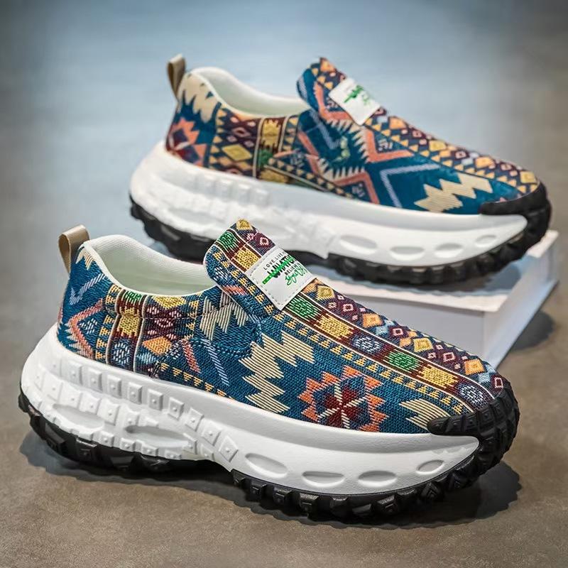 Summer Thick-soled Heightening Men's Shoes Lazy One-pedal Casual Sports Shoes Non-slip, Wear-resistant and Breathable Shoes