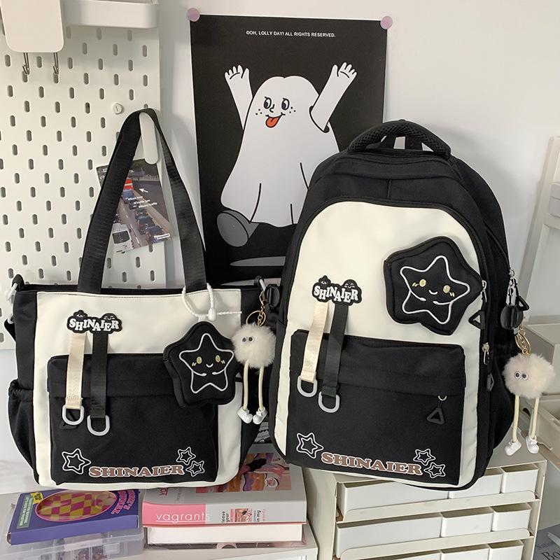 Schoolbags Children Elementary School Girls Junior High School Students High Value Ins Style Two Piece Backpack