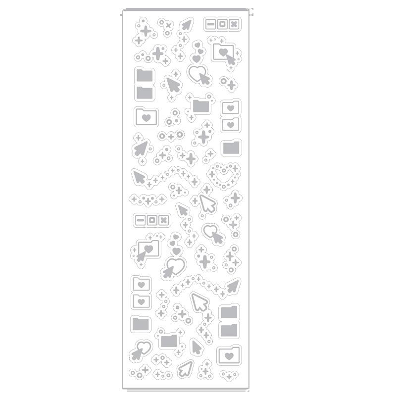 1PCS New Cute Deco Stickers Photocard Decor Kawaii Decorative Scrapbooking Decorative Stickers Kpop Korean Toploader Sticker
