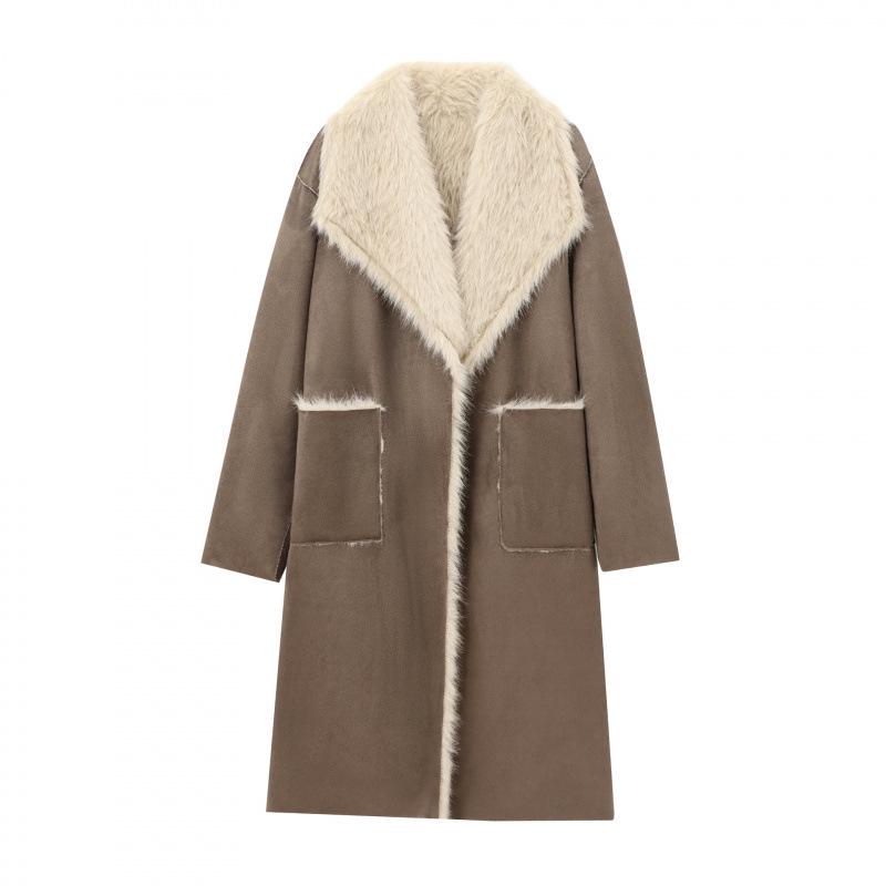 

Reversible European American Women s Fashion Long Coat Extra Small