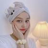 Mikrofaser Haarwickel Damen Koala Haartrockentuch mit Knopf Saugfähig Schnelltrocknend Haarhandtuch Turban Reduziert Frizz für Bad Dusche Spa