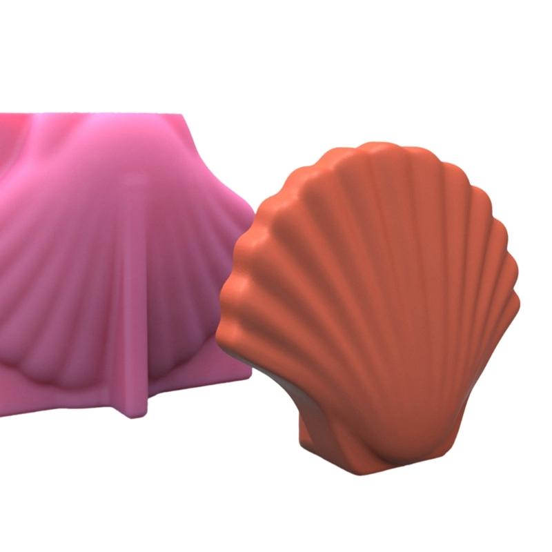 3D Scallops Gypsum Silicone Mold Succulents Concrete Flower Vase Plaster Cement Clay Mold Candle Holder Mold
