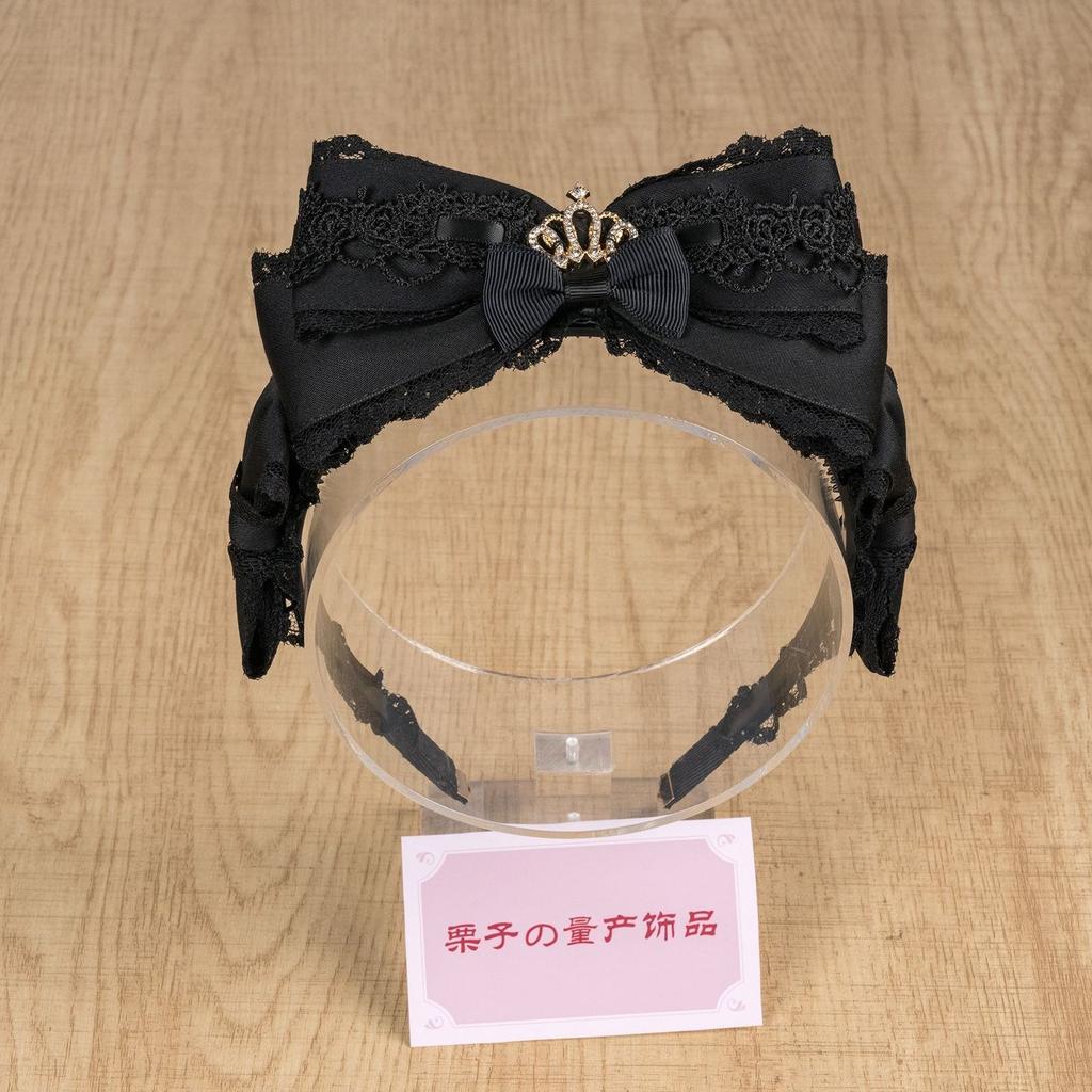 Hair Accessories Y2k Accessories Hair Bow Lace Headband Lolita Cosplay Accessories Cute Core Hair Band Headwear Hair Clips