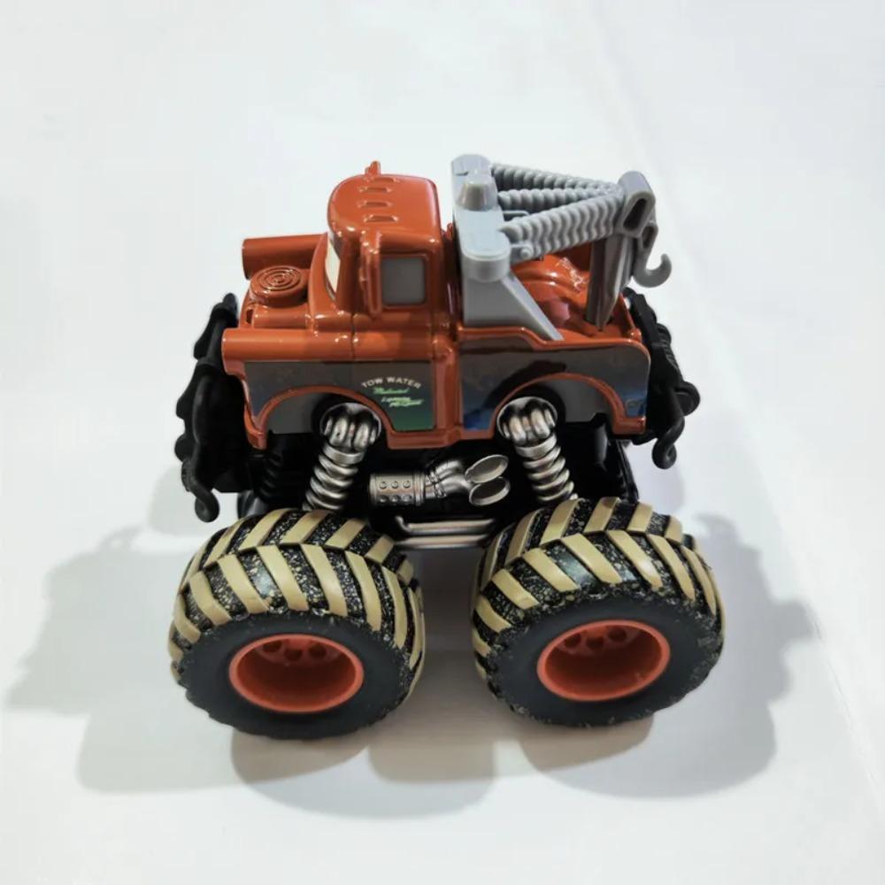 Disney Pixar Cars Großes Rad Offroad Metallautos Lightning McQueen Sheriff Schwarzer Sturm Jackson Cruz Hook Spielzeug Kinder Weihnachtsgeschenke