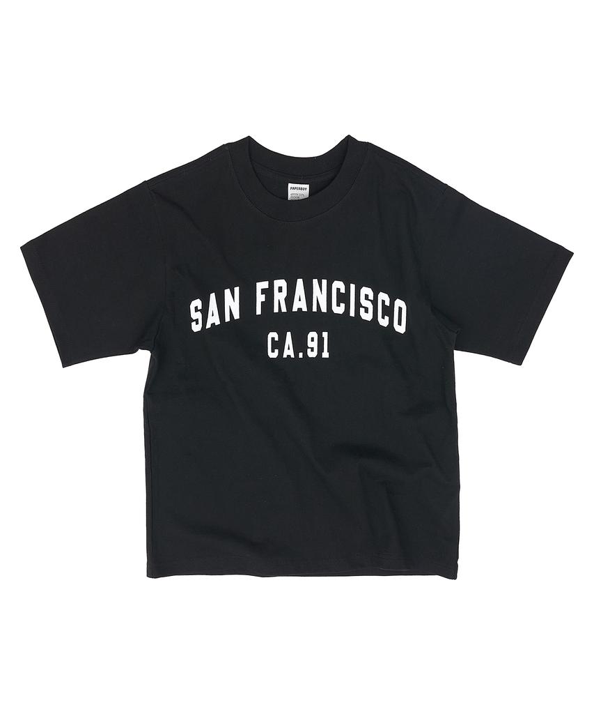 PAPERBOY San Francisco 91 Short Sleeve T-Shirt - Black