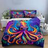Colorful octopus with swirls. Bedding sets Duvet cover sets Duvet covers Pillowcases(1*Duvet Cover 2*Pillowcases without duvet insert)