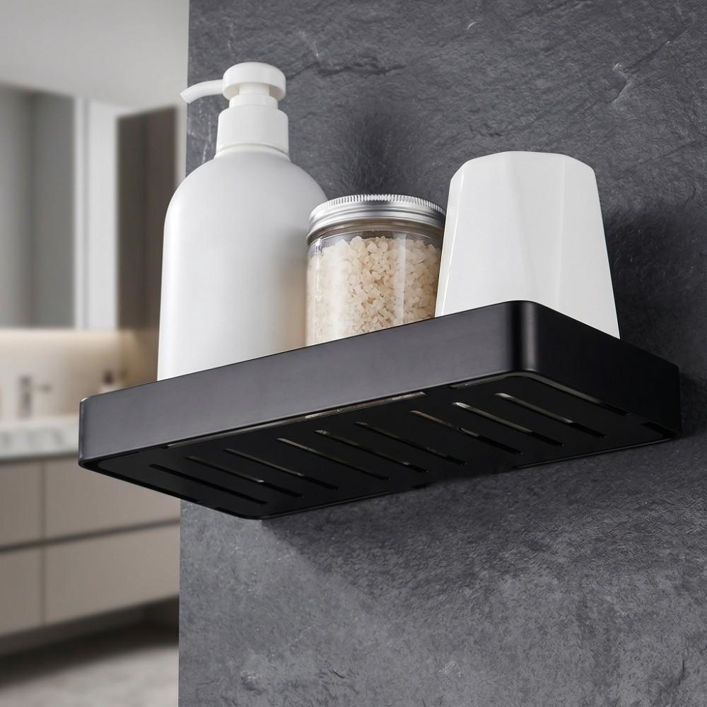 Stainless Steel Soap Holder Black Silver Gold Wall Mount Soap Tray Round Corner Rustproof Soap Drain Rack