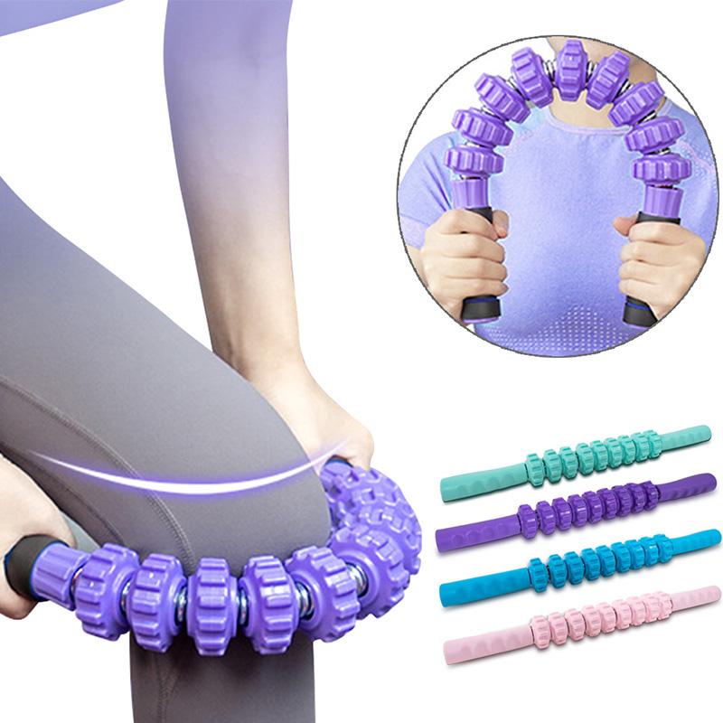 Buy Bendable Muscle Roller Stick Body Massage Roller for Fitness Yoga ...