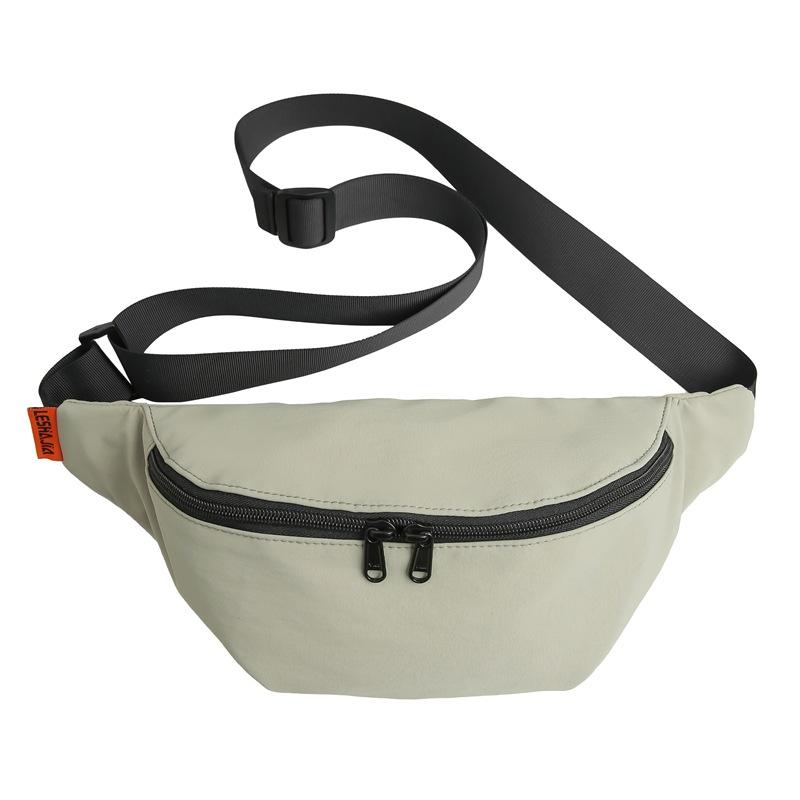 Breast Bag, Men'S And Women'S Fanny Pack, Fashionable And Simple Oxford Cloth Waterproof Breast Bag, Outdoor Sports Shoulder Messenger Bag.