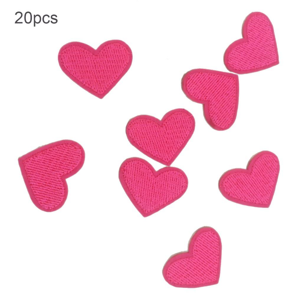 

Embroidered Iron On DIY Patches Appliques Clothes Sticker Badge 2x2.6cm рожевий