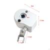 Outdoor Metal Awning Crank Gearbox White Degree Swivel Convenient Installation Durable Aluminium