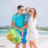 Large Size Net Bag Tote for Sand Toys Beach for Kids Collecting Shells Beach Mesh Children Sand Pool Supplies