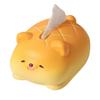 Collectible Pineapple Bun Dog Tissue Box Anti Drop Dog Model Toy Resin Paper Box  Birthday Gift