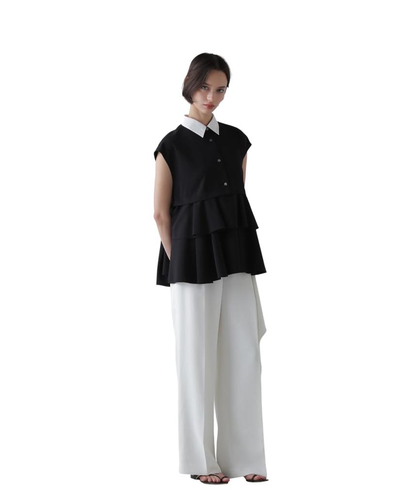 Adore Peplum Blouse Touch Compatible with (Dry Georgette, Sets) / Women's / 531-5210605 010_Black