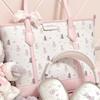 Cartoon Aesthetic Print Handbag PU Commuting Bag Kawaii Tote Bag  Casual Wear