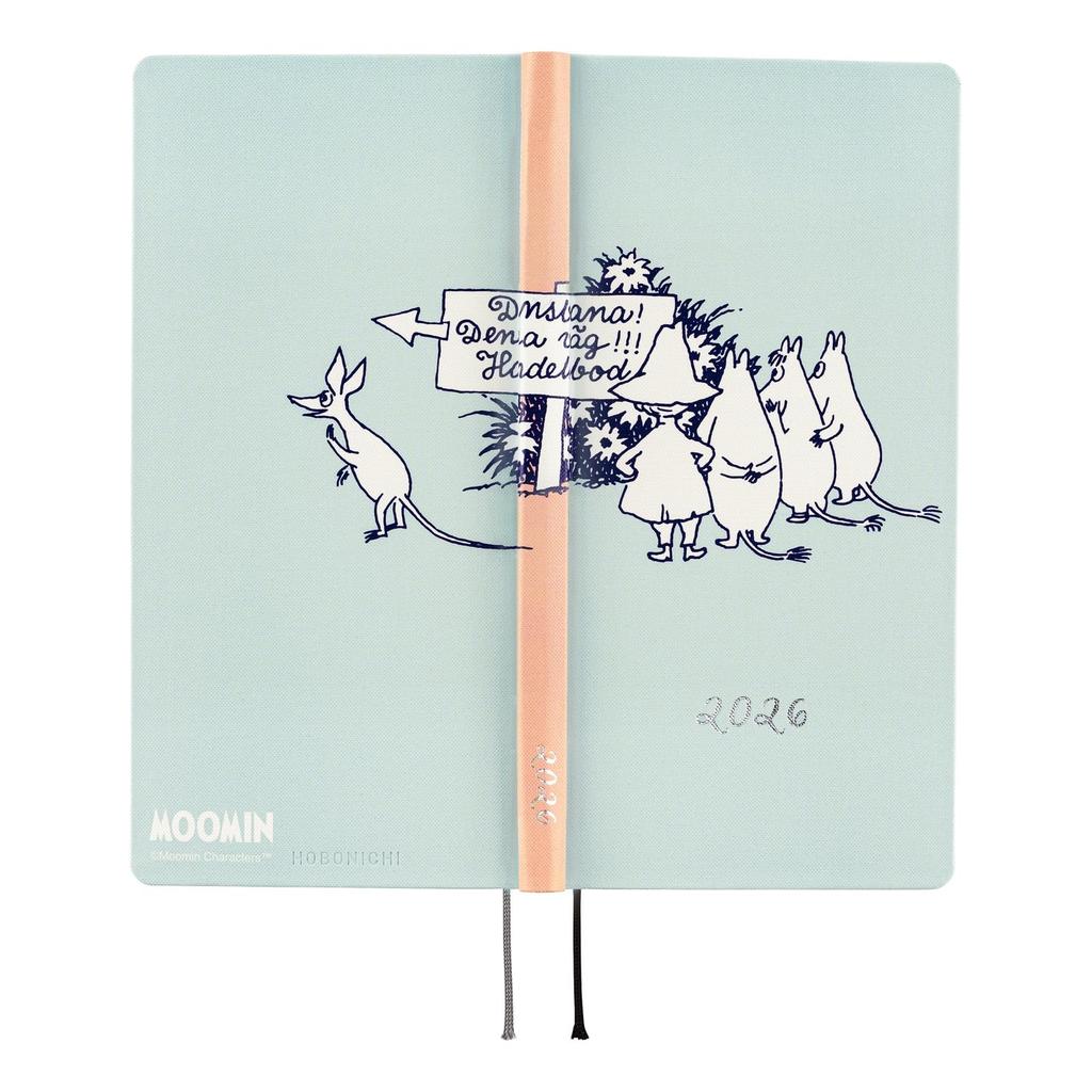 Hobonichi Techo 2026 Weeks Dança Janeiro Semanal Fino Vertical Moomin/Chão Externo, Início, Planejador, Esquerda,