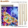 Frame Butterfly Painting By Numbers For Adults Kits Animals Paint On Numbers Painting Starter Kit For Home Art 40x50cm