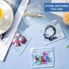 10pcs Portable Pill Pouch Clear Ring Storage Holder Bag Display Packaging Self Sealing Pouches  Home