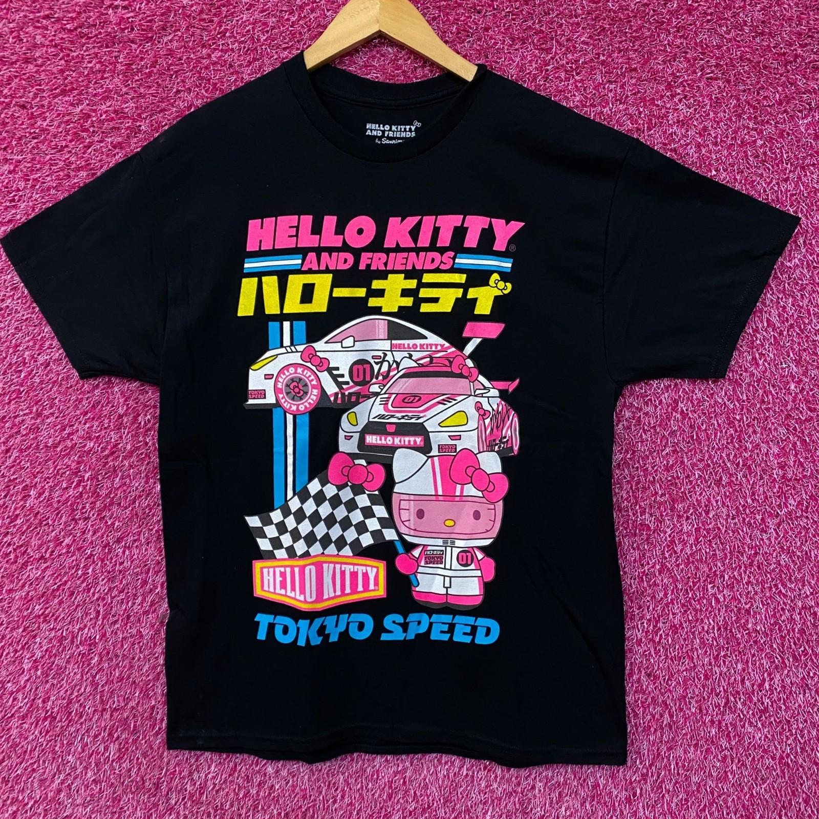 Sanrio Хелло Китти и Друзья Токио Скоростная Гонка Кавайная Футболка 3XL