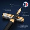 WATERMAN Exception Slim Deluxe Reflection of Paris GT Fountain Medium 18K Gold Gift Premium Officially Product Number 2200947 Pen, Nib, Nib, Boxed,