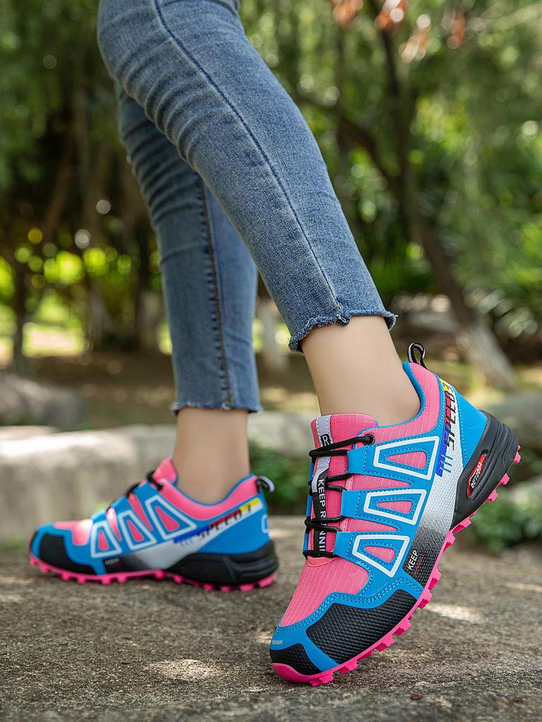 Women's Outdoor Trail Running & Hiking Shoes - Breathable, Plus Size, Ideal for Travel & Walking.